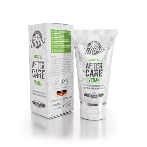 Believa Tattoo Aftercare Creme 50 ml Tube