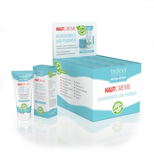 [BNIHC100D] Believa Natural Intensiv Hautcreme Display 15x 100ml
